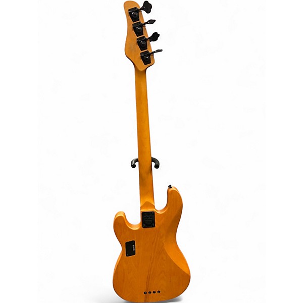 Used Schecter Guitar Research Model T Natural Electric Bass Guitar