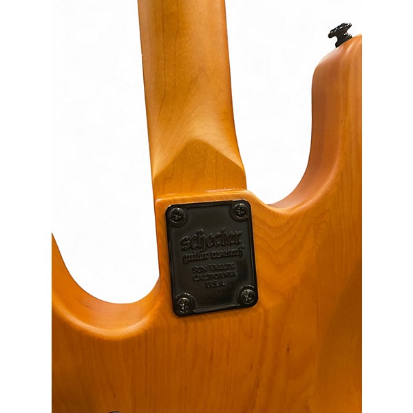 Used Schecter Guitar Research Model T Natural Electric Bass Guitar