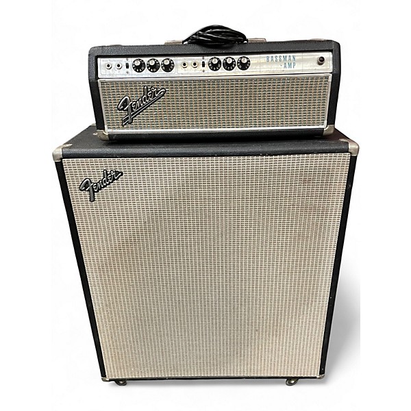 Vintage 1968 Fender 1968 Bassman Amp & VT Bassman Speaker Cabinet Tube Bass Amp Head