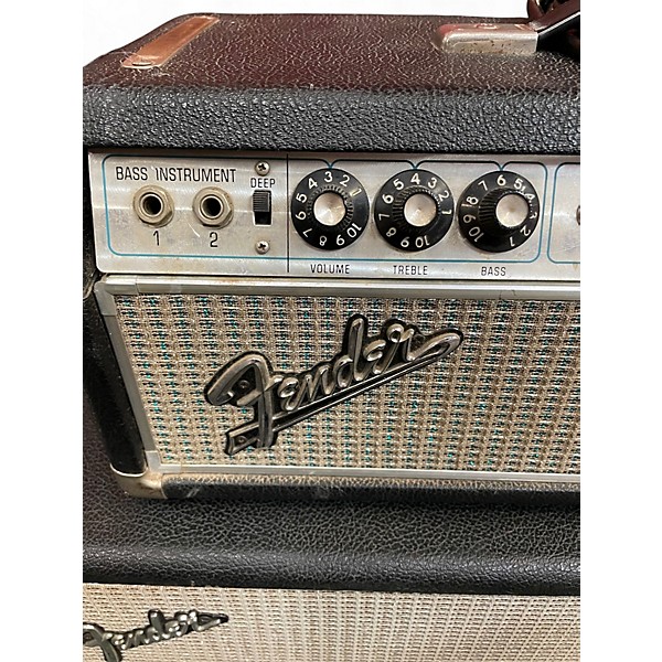 Vintage 1968 Fender 1968 Bassman Amp & VT Bassman Speaker Cabinet Tube Bass Amp Head