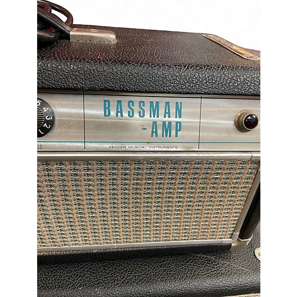 Vintage 1968 Fender 1968 Bassman Amp & VT Bassman Speaker Cabinet Tube Bass Amp Head