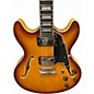 Used D'Angelico Premier Series DC 2 Tone Sunburst Hollow Body Electric Guitar