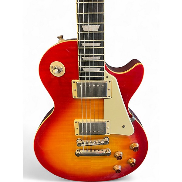 Used Epiphone Les Paul Standard Pro 2 Tone Sunburst Solid Body Electric Guitar