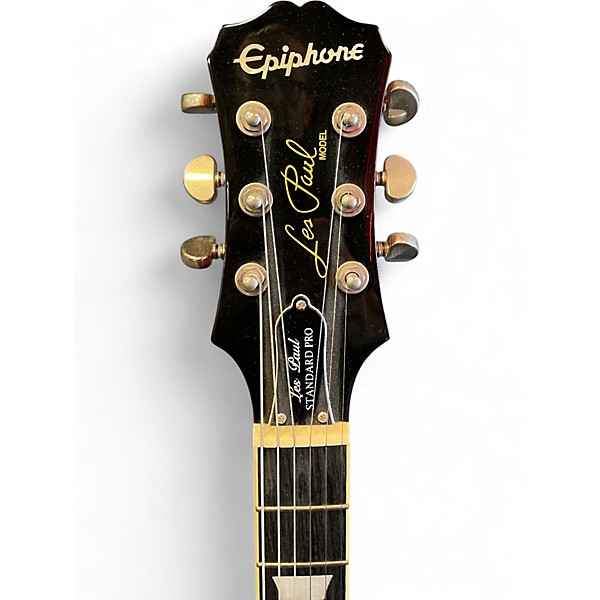 Used Epiphone Les Paul Standard Pro 2 Tone Sunburst Solid Body Electric Guitar