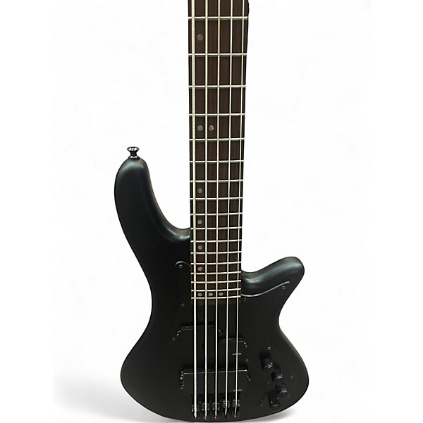 Used Schecter Guitar Research Stealth 5 Satin Black Electric Bass Guitar
