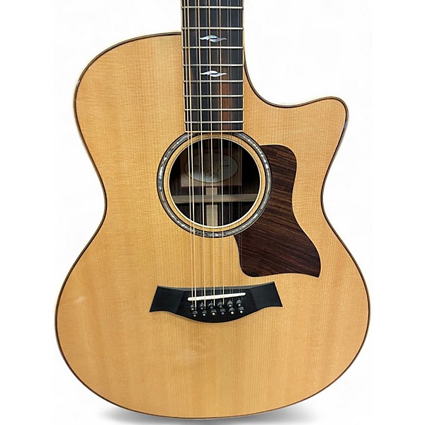 Used Taylor 856CE Natural 12 String Acoustic Electric Guitar