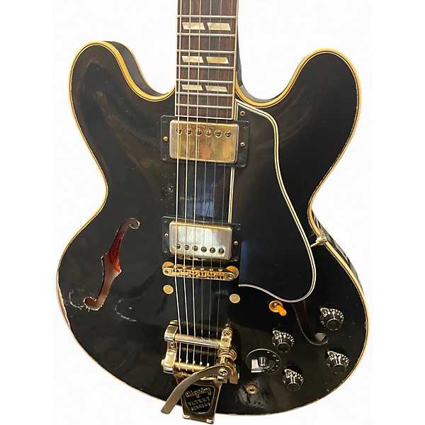 Used Gibson Custom Shop Murphy Lab ES-345 Ebony Hollow Body Electric Guitar