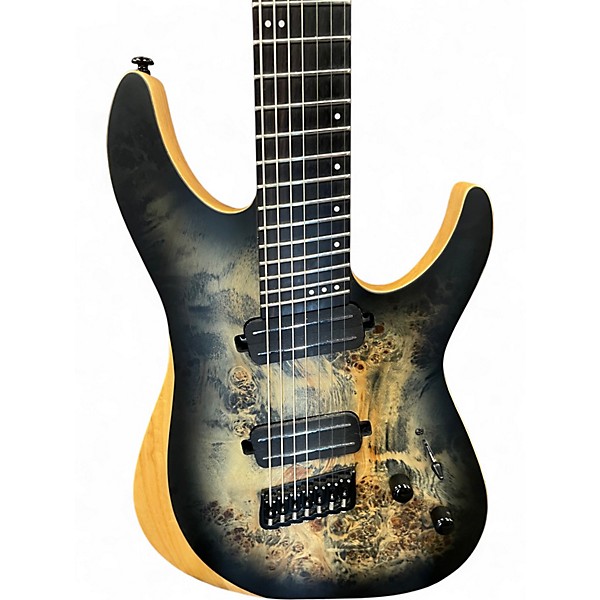 Used Schecter Guitar Research Reaper-7 Sky Burst Solid Body Electric Guitar