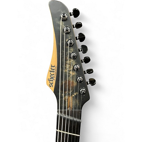 Used Schecter Guitar Research Reaper-7 Sky Burst Solid Body Electric Guitar