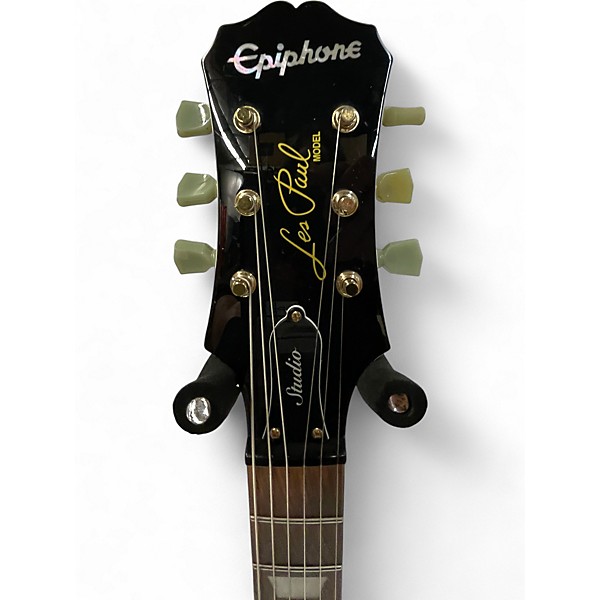 Used 2019 Epiphone Les Paul Studio Alpine White Solid Body Electric Guitar