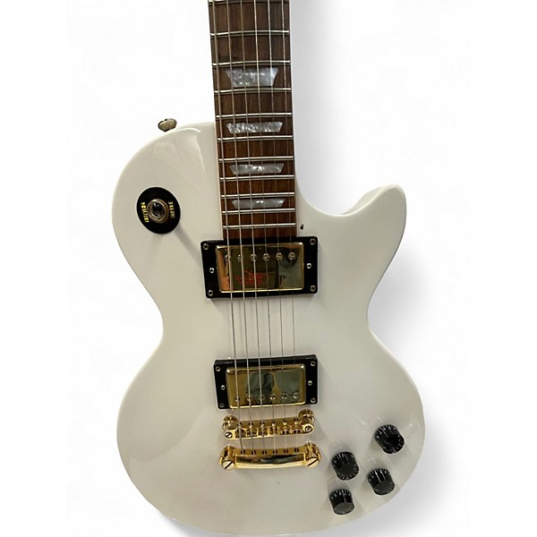Used 2019 Epiphone Les Paul Studio Alpine White Solid Body Electric Guitar