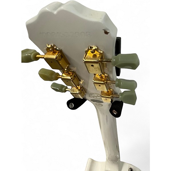Used 2019 Epiphone Les Paul Studio Alpine White Solid Body Electric Guitar