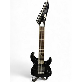 Used ESP LTD SC608B Stephen Carpenter Signature Baritone Black Solid Body Electric Guitar