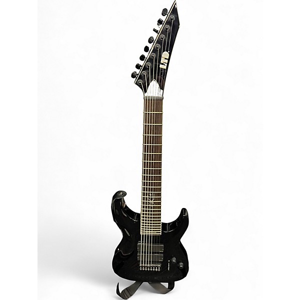 Used ESP LTD SC608B Stephen Carpenter Signature Baritone Black Solid Body Electric Guitar