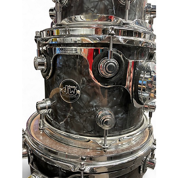 Used DW 5 Piece Performance Series Black Diamond Drum Kit