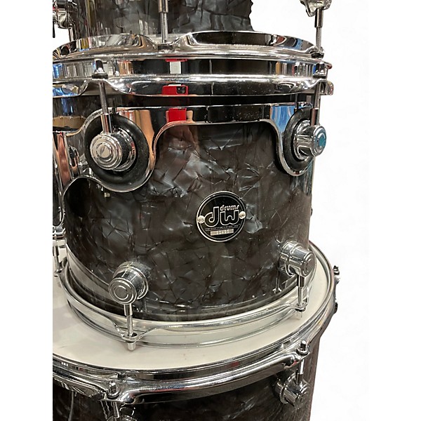 Used DW 5 Piece Performance Series Black Diamond Drum Kit