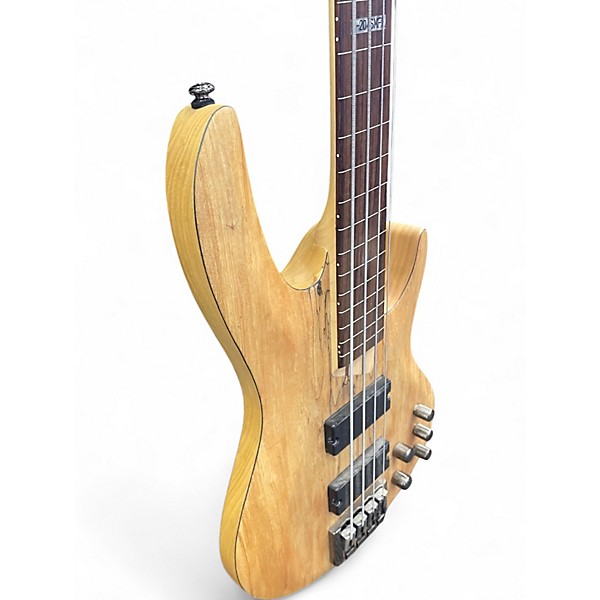 Used ESP B204SMFL Natural Electric Bass Guitar