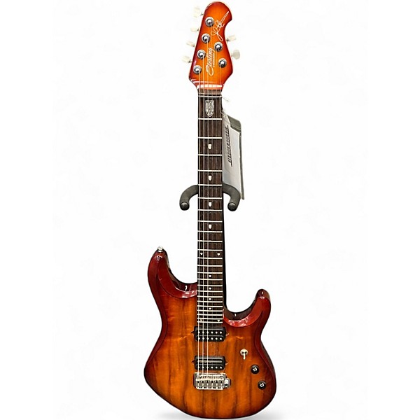 Used Sterling by Music Man JP100D 2 Color Sunburst Solid Body Electric Guitar