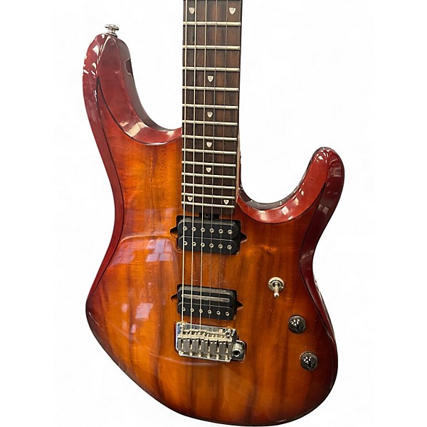 Used Sterling by Music Man JP100D 2 Color Sunburst Solid Body Electric Guitar