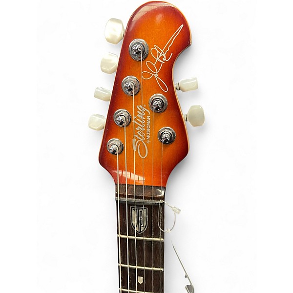 Used Sterling by Music Man JP100D 2 Color Sunburst Solid Body Electric Guitar