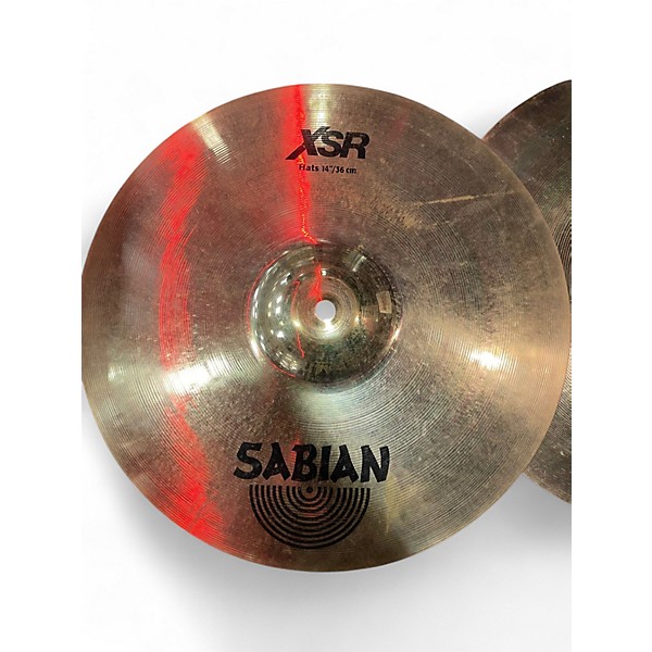 Used SABIAN 14in XSR Hi Hat Top & Bottom Cymbal