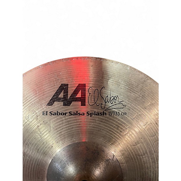 Used SABIAN 13in AA El Sabor Salsa Splash Cymbal