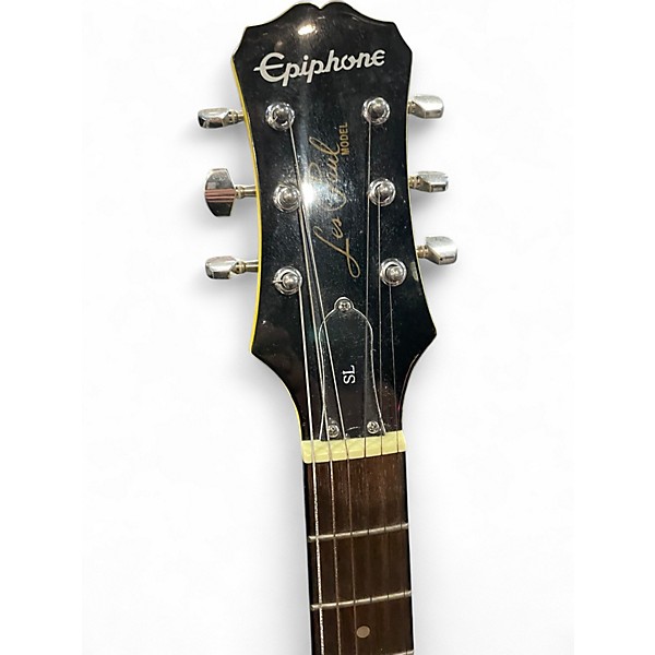 Used Epiphone Les Paul SL Yellow Solid Body Electric Guitar