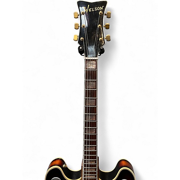 Vintage 1963 Welson GOLD ARROW Sunburst Hollow Body Electric Guitar