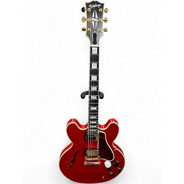 Used Epiphone ES355 CHERRY RED Hollow Body Electric Guitar