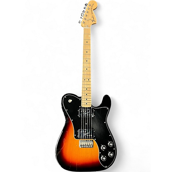 Used 2017 Fender Vintera 70s Telecaster Deluxe 3 Tone Sunburst Solid Body Electric Guitar