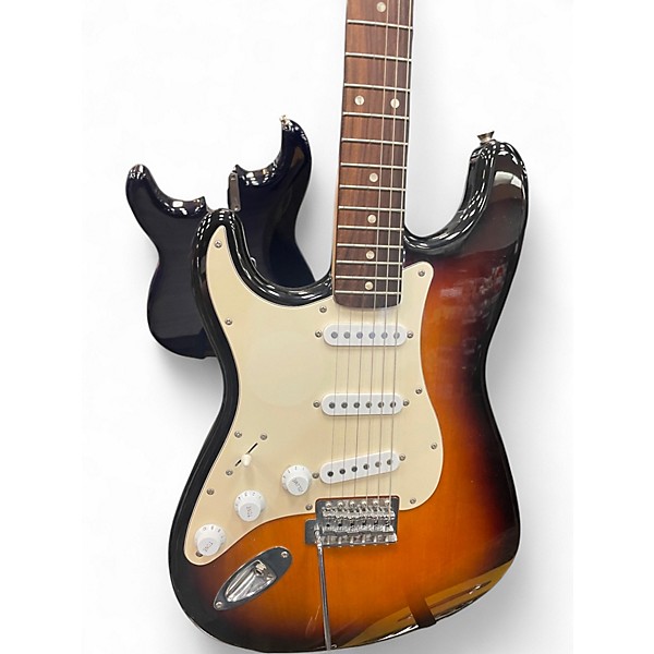 Used Squier Affinity Stratocaster Left Handed Sunburst Electric Guitar