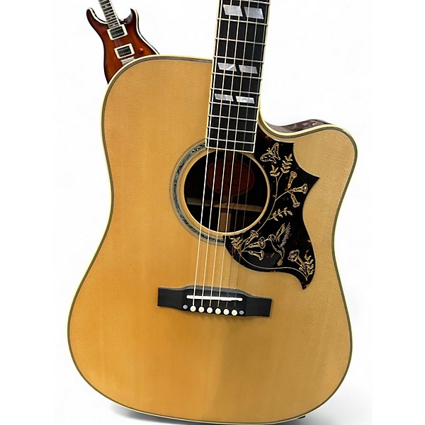 Used Epiphone HUMMINGBIRD DELUXE EC Natural Acoustic Electric Guitar
