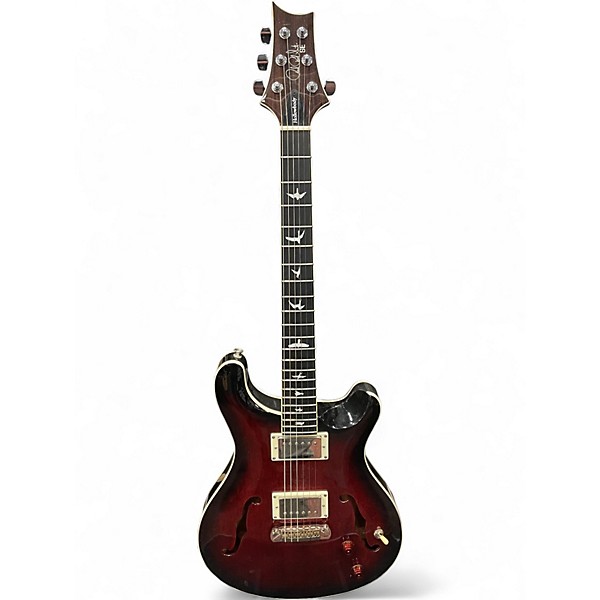 Used PRS SE Hollowbody Standard Fire Red Burst Hollow Body Electric Guitar