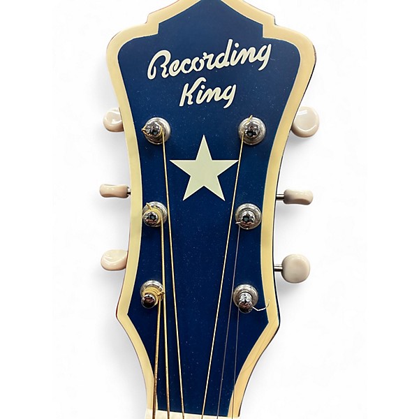 Used Recording King ROA-9-RWB LIMITED EDITION BAKERSFIELD 000 Red White and Blue Acoustic Guitar