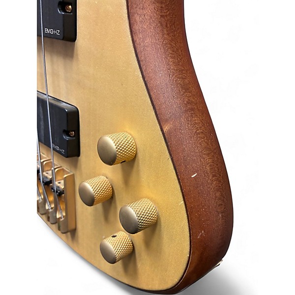 Used Schecter Guitar Research Stiletto Custom 4 String SATIN NATURAL Electric Bass Guitar