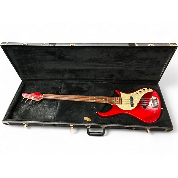 Used Pedulla RBJ2-4 RAPTURE  RED Electric Bass Guitar