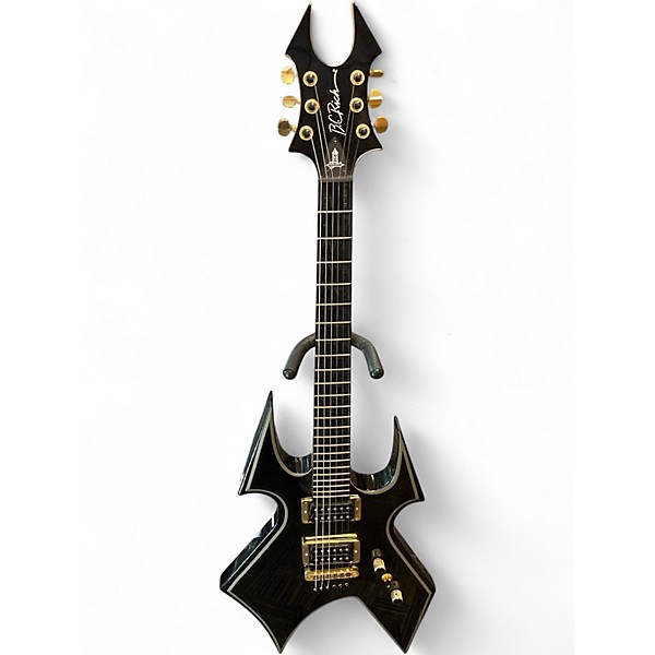Used B.C. Rich Trace Warbeast T Black and Gold Solid Body Electric Guitar
