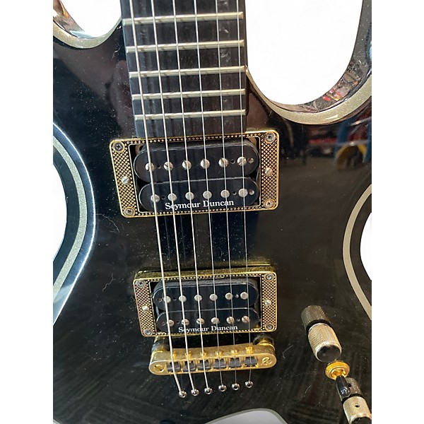 Used B.C. Rich Trace Warbeast T Black and Gold Solid Body Electric Guitar