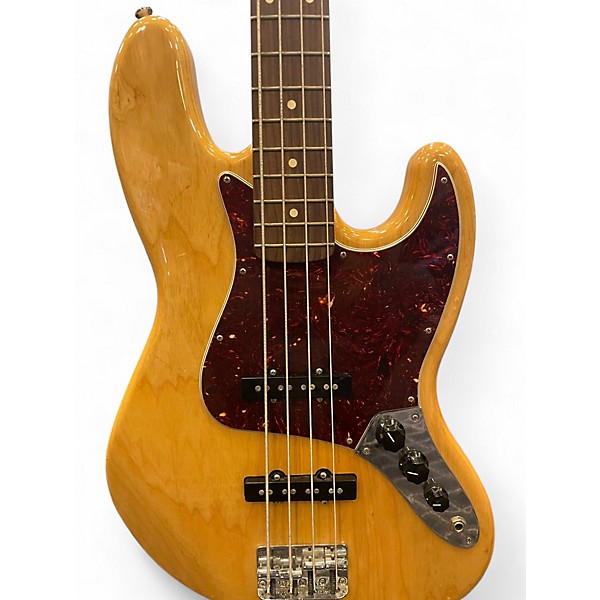 Used Fender FSR Deluxe Jazz Bass Natural Electric Bass Guitar