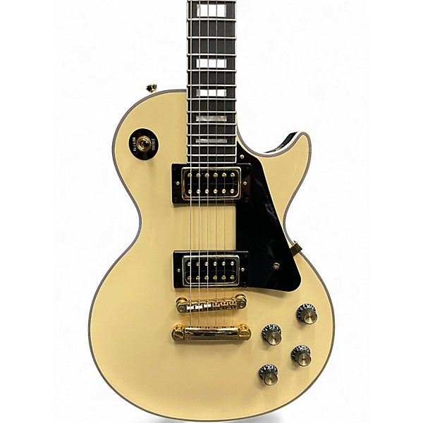 Used Epiphone Les Paul Custom Blackback Pro Alpine White Solid Body Electric Guitar
