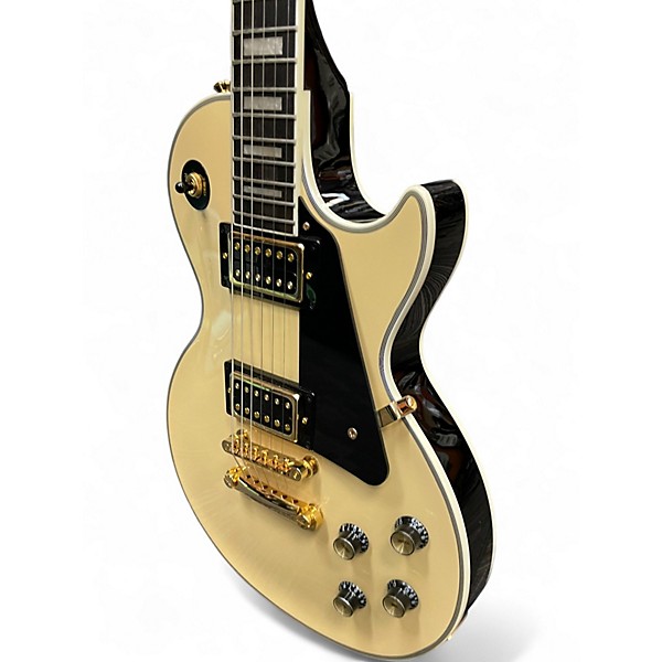 Used Epiphone Les Paul Custom Blackback Pro Alpine White Solid Body Electric Guitar