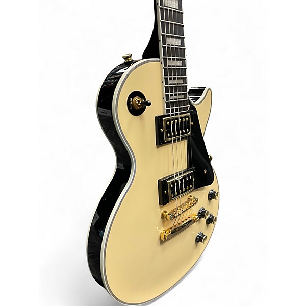 Used Epiphone Les Paul Custom Blackback Pro Alpine White Solid Body Electric Guitar
