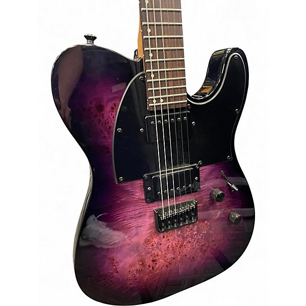 Used ESP ltd TE2000x Purple Solid Body Electric Guitar