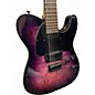 Used ESP ltd TE2000x Purple Solid Body Electric Guitar
