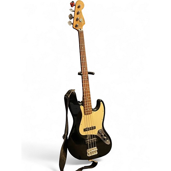 Used 1990s Fender Jazz Bass MIM Black Electric Bass Guitar