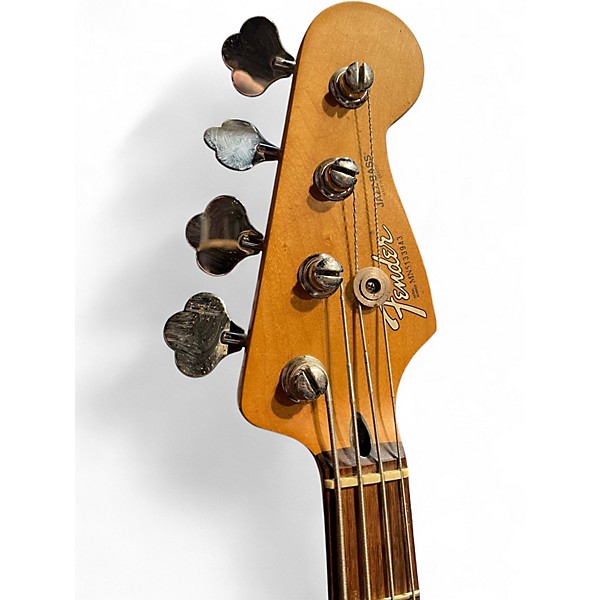Used 1990s Fender Jazz Bass MIM Black Electric Bass Guitar
