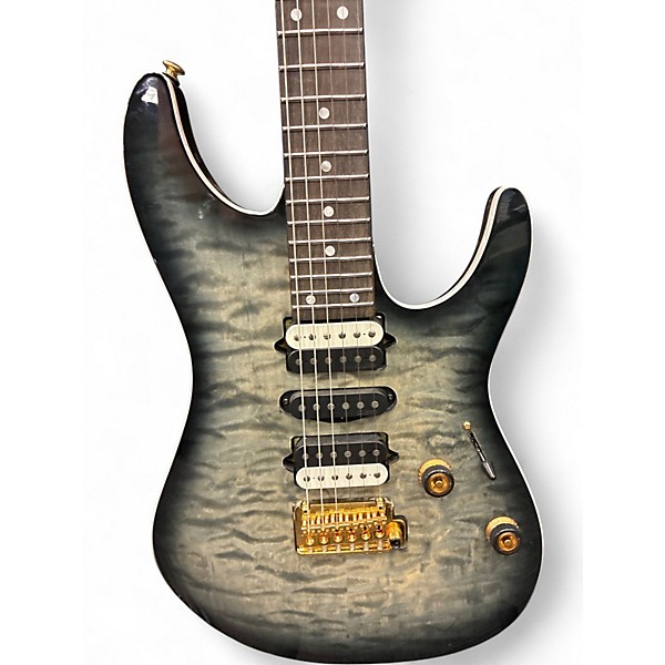 Used Ibanez AZ47P1QM Ice Blue Metallic Solid Body Electric Guitar