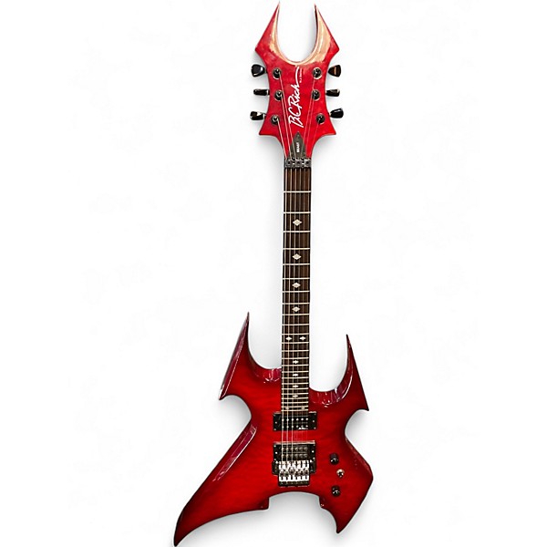Used B.C. Rich BEAST NJ Hot Rod Red Solid Body Electric Guitar
