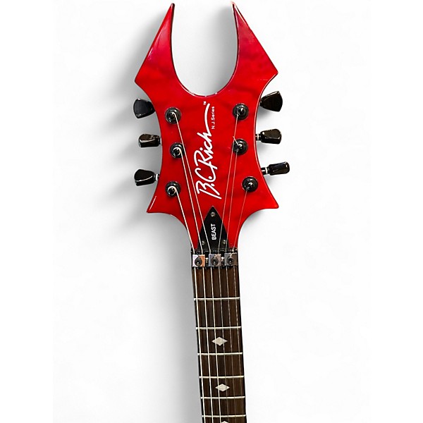 Used B.C. Rich BEAST NJ Hot Rod Red Solid Body Electric Guitar