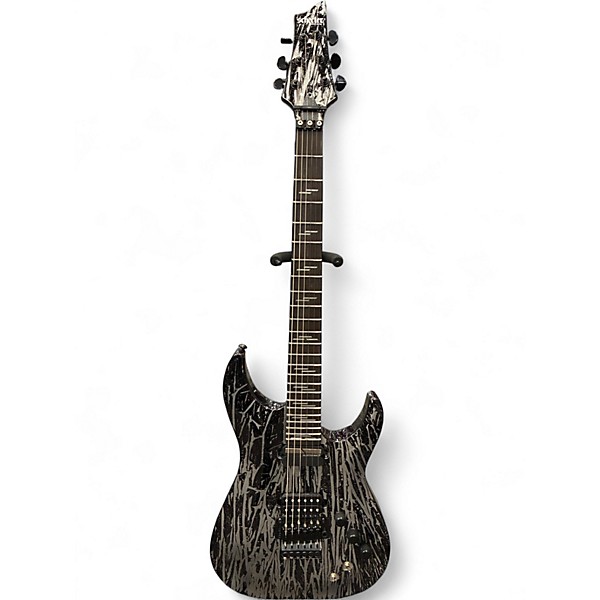 Used Schecter Guitar Research C1 Custom FR SILVER MOUNTAIN Solid Body Electric Guitar
